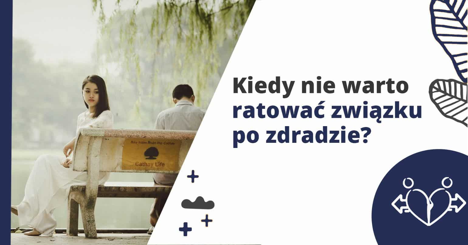 Kiedy nie warto ratować związku po zdradzie, Marita Woźny, para na ławce